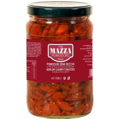 Sun-dried tomatoes in sunflower oil MAZZA Italy, 1,6 kg / 0,9 kg